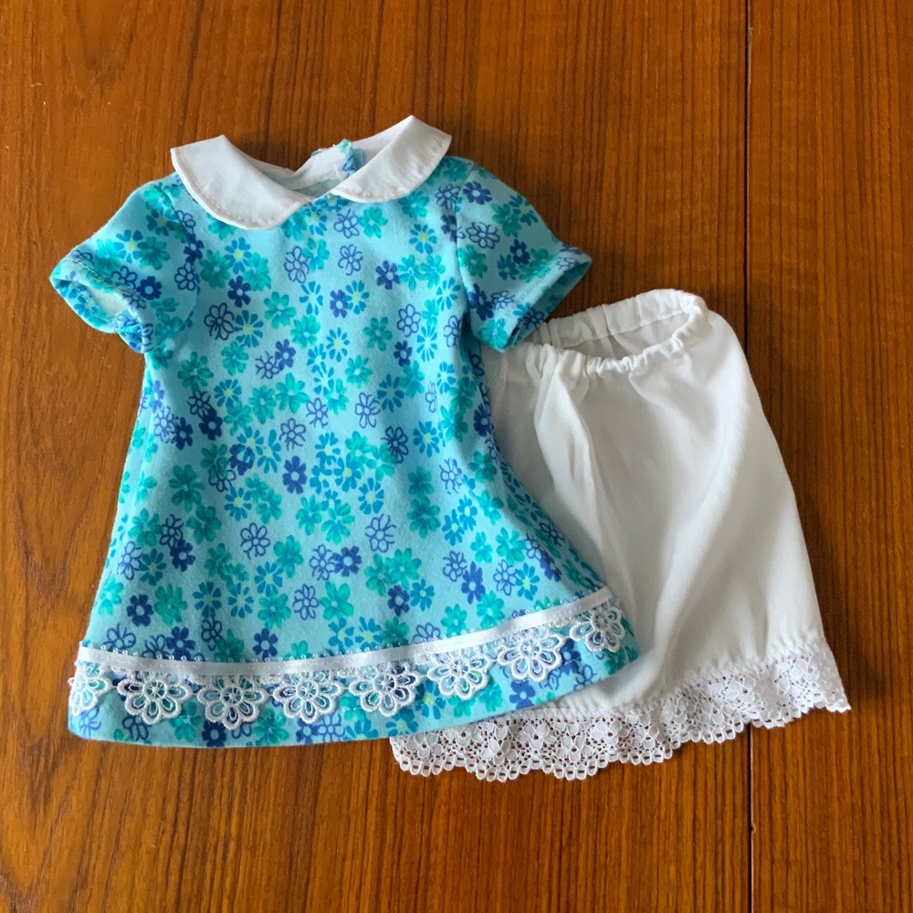 Doll’s Dress and Slip Set